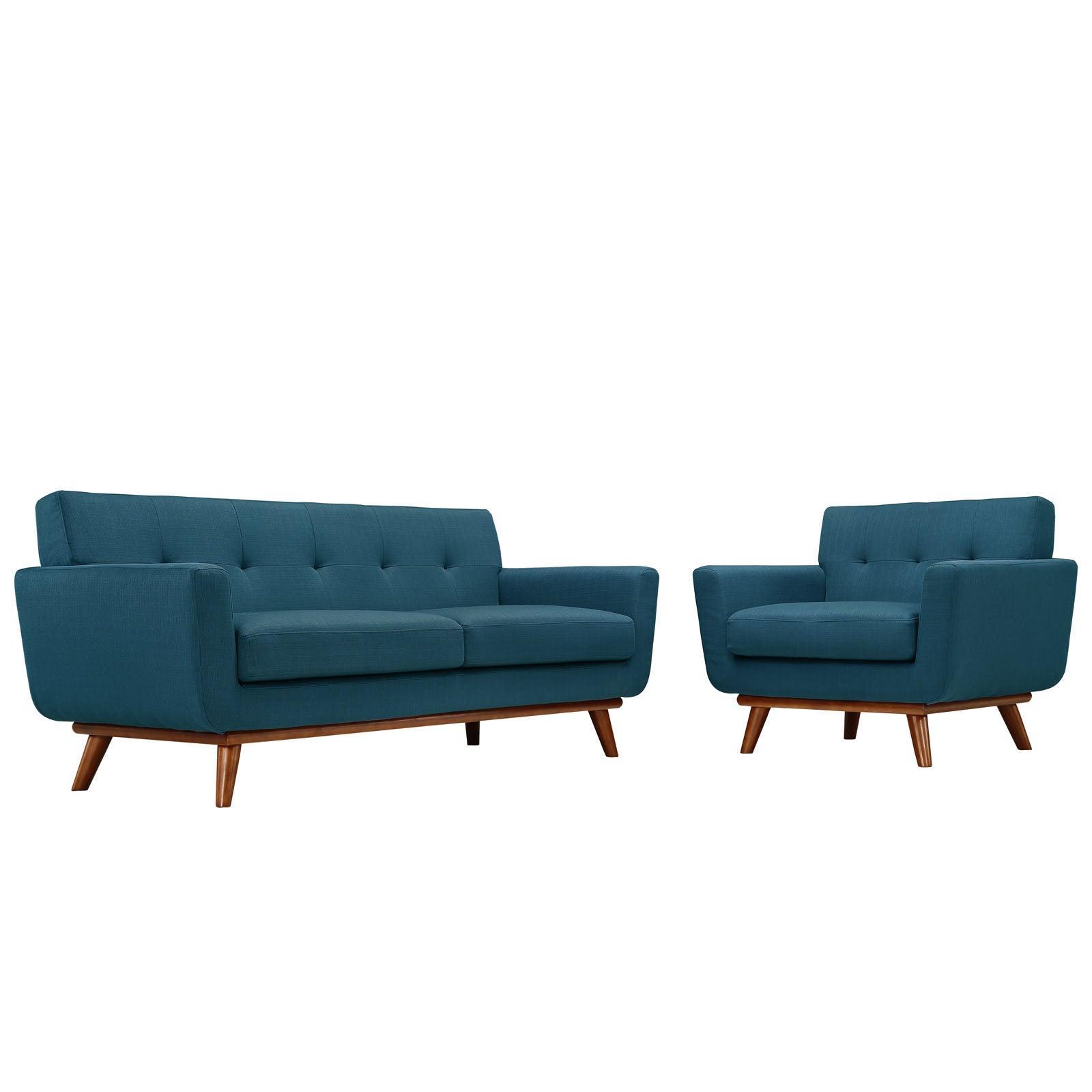 Modway Engage Armchair and Loveseat Set of 2 FredCo