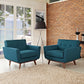 Modway Engage Armchair Wood Set of 2 FredCo