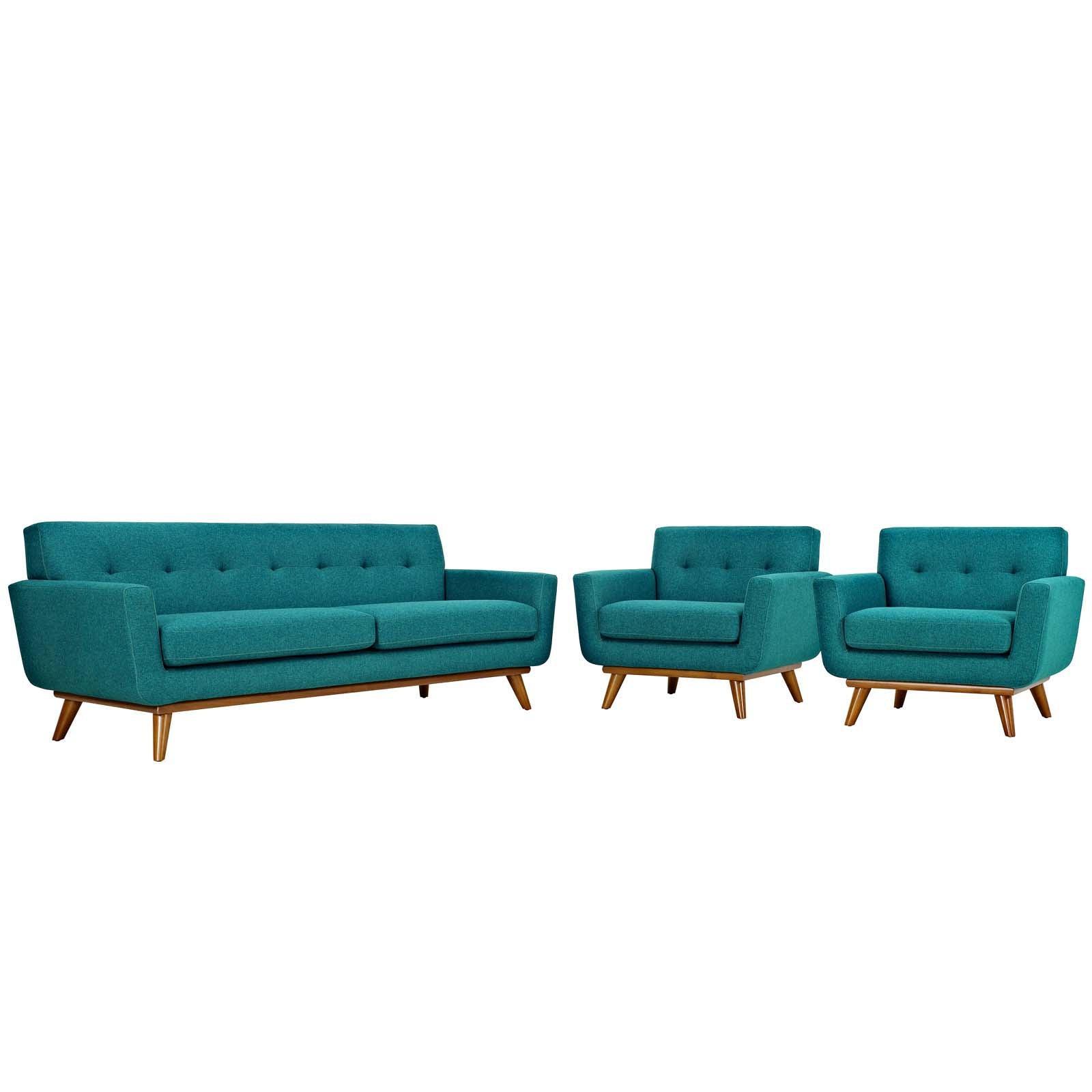 Modway Engage Armchairs and Sofa Set of 3 FredCo