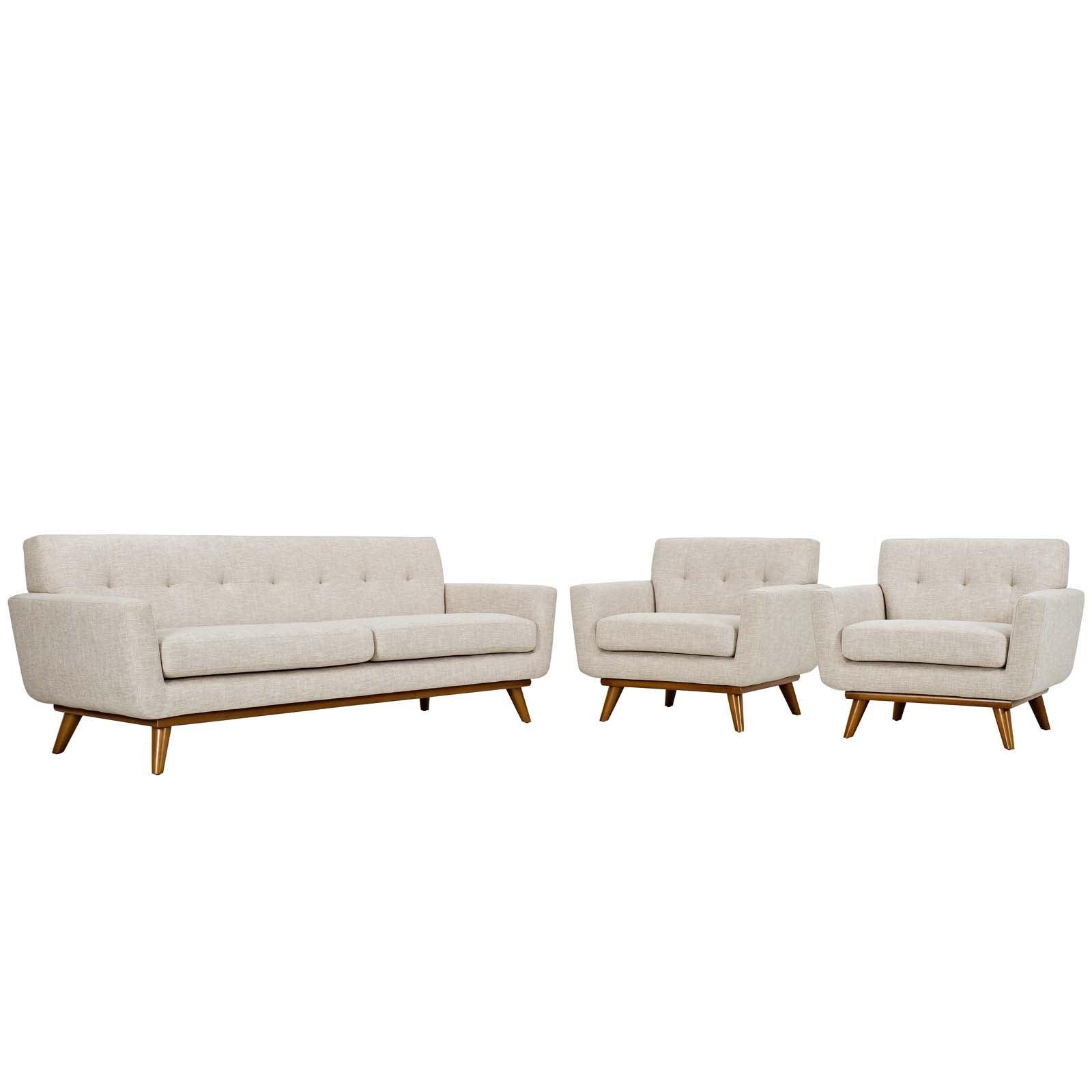 Modway Engage Armchairs and Sofa Set of 3 FredCo