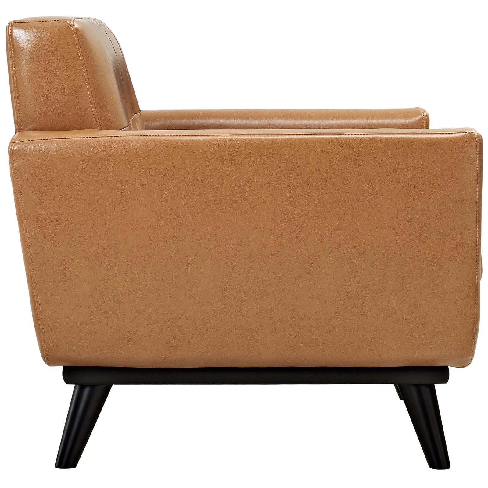 Modway Engage Bonded Leather Armchair FredCo
