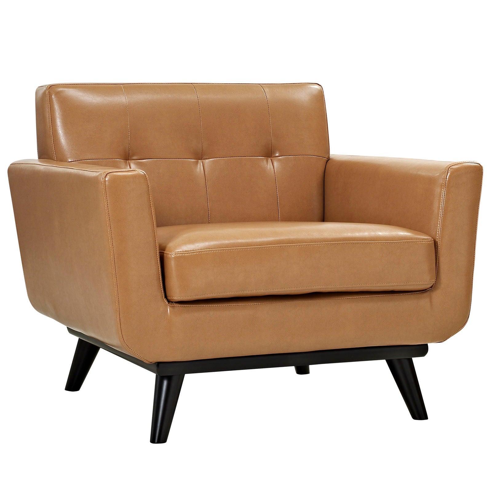 Modway Engage Bonded Leather Armchair FredCo
