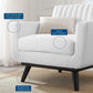Modway Engage Channel Tufted Fabric Armchair FredCo