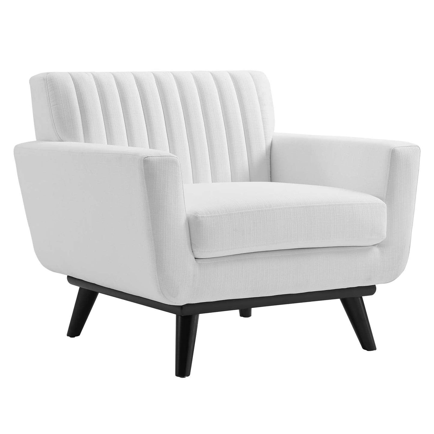 Modway Engage Channel Tufted Fabric Armchair FredCo