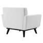 Modway Engage Channel Tufted Fabric Armchair FredCo
