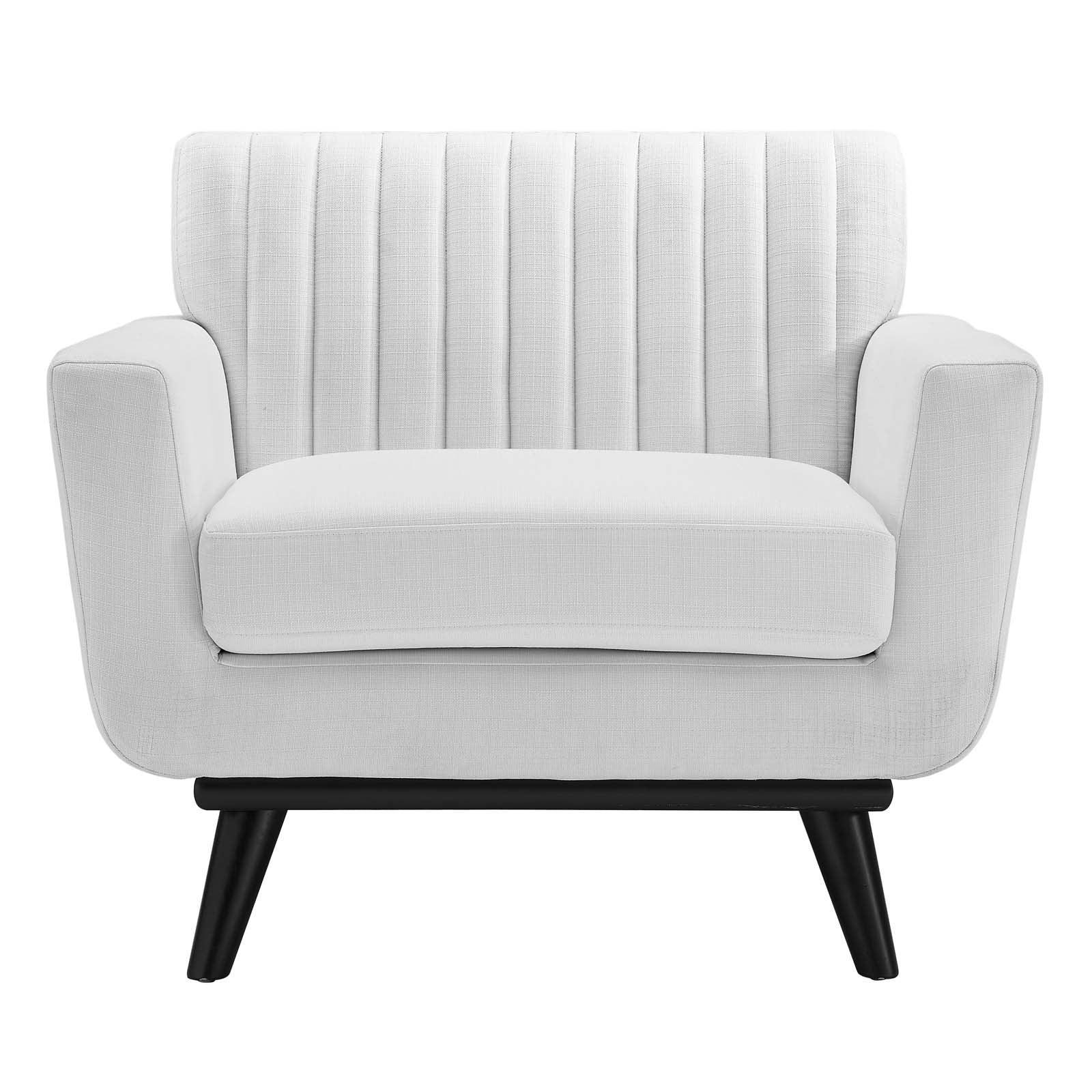 Modway Engage Channel Tufted Fabric Armchair FredCo