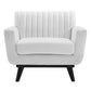 Modway Engage Channel Tufted Fabric Armchair FredCo