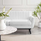Modway Engage Channel Tufted Fabric Loveseat FredCo