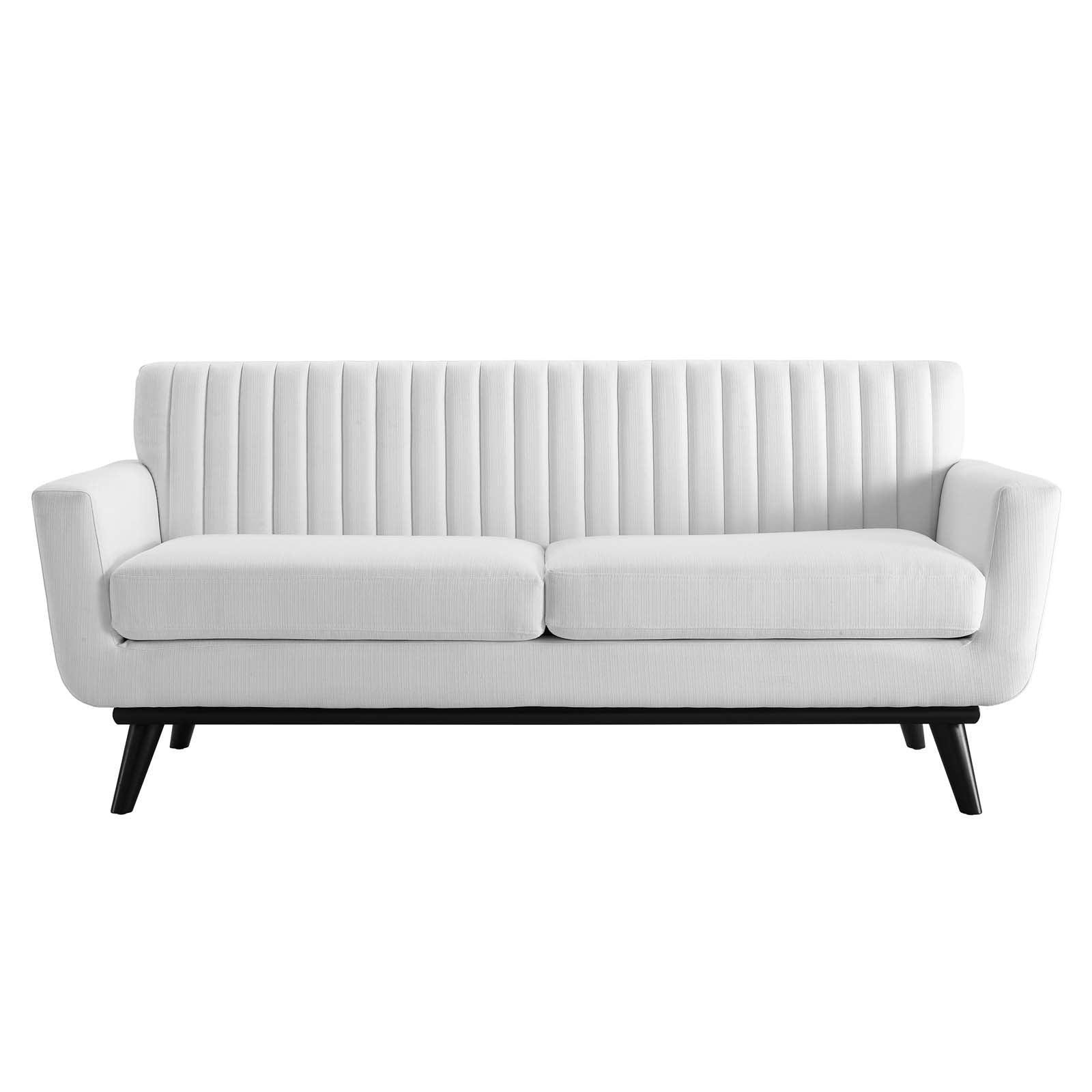 Modway Engage Channel Tufted Fabric Loveseat FredCo