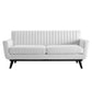 Modway Engage Channel Tufted Fabric Loveseat FredCo