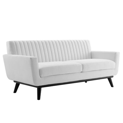 Modway Engage Channel Tufted Fabric Loveseat FredCo