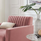 Modway Engage Channel Tufted Performance Velvet Armchair FredCo