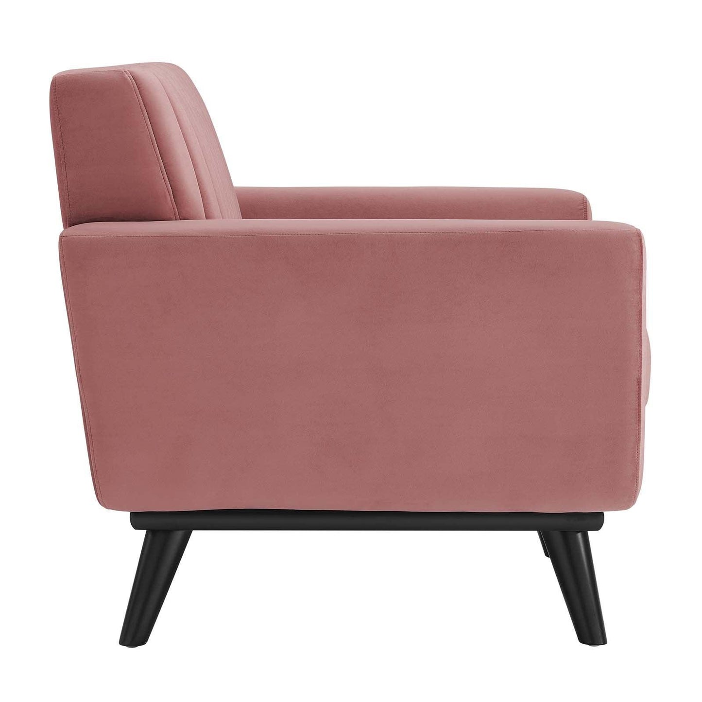 Modway Engage Channel Tufted Performance Velvet Armchair FredCo