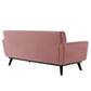 Modway Engage Channel Tufted Performance Velvet Loveseat FredCo