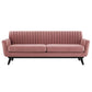 Modway Engage Channel Tufted Performance Velvet Sofa FredCo