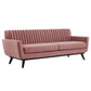Modway Engage Channel Tufted Performance Velvet Sofa FredCo
