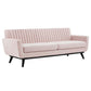 Modway Engage Channel Tufted Performance Velvet Sofa FredCo