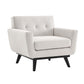Modway Engage Herringbone Fabric Armchair FredCo