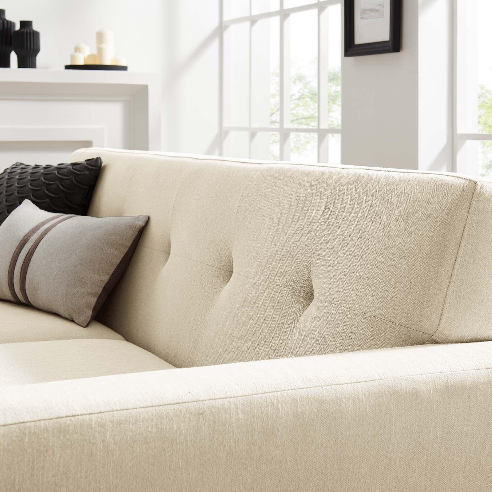 Modway Engage Herringbone Fabric Loveseat FredCo