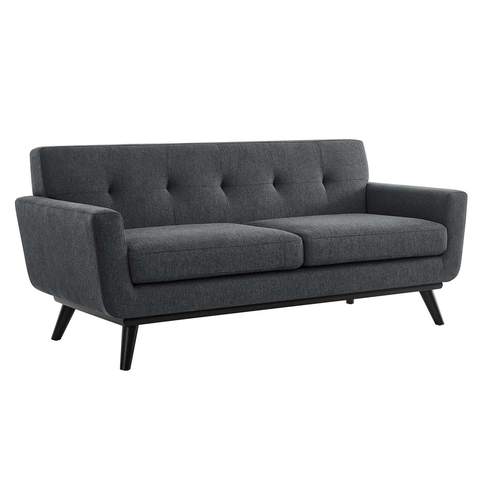 Modway Engage Herringbone Fabric Loveseat FredCo