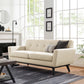 Modway Engage Herringbone Fabric Loveseat FredCo