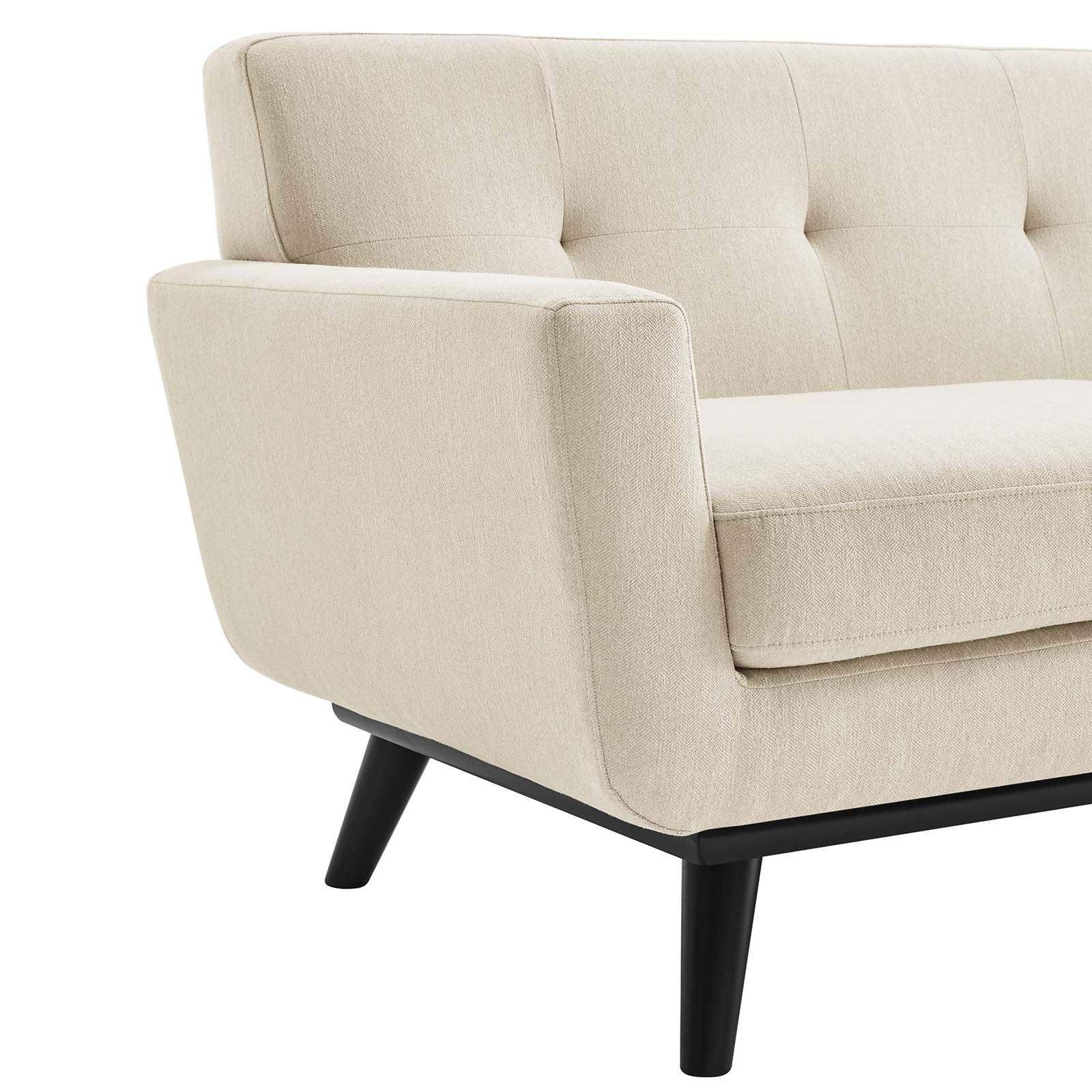 Modway Engage Herringbone Fabric Loveseat FredCo