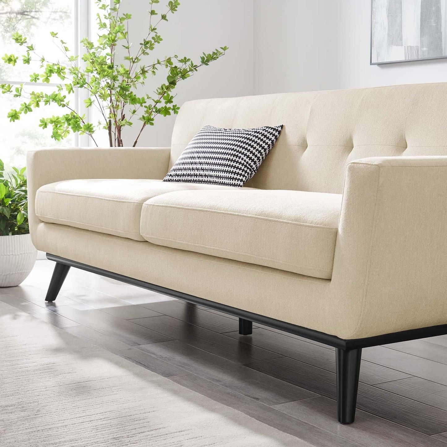 Modway Engage Herringbone Fabric Sofa FredCo
