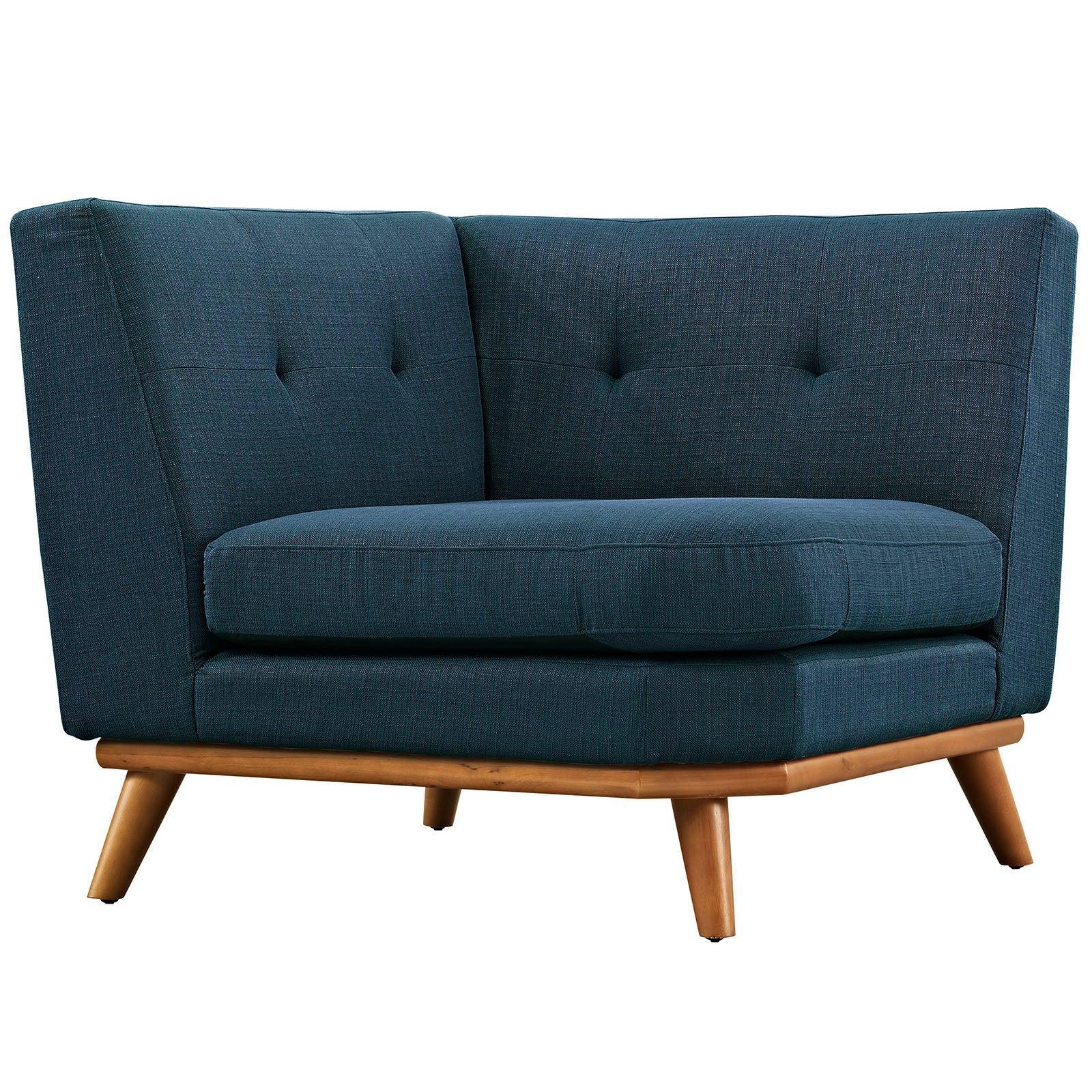 Modway Engage L-Shaped Upholstered Fabric Sectional Sofa FredCo