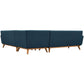 Modway Engage L-Shaped Upholstered Fabric Sectional Sofa FredCo