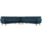 Modway Engage L-Shaped Upholstered Fabric Sectional Sofa FredCo
