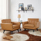 Modway Engage Leather Sofa Set FredCo