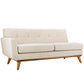 Modway Engage Left-Arm Upholstered Fabric Loveseat FredCo
