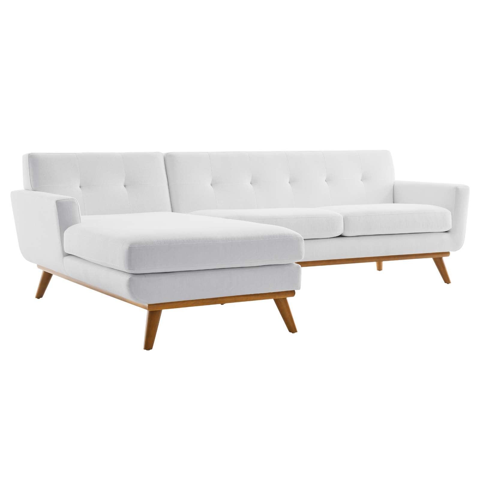 Modway Engage Left-Facing Upholstered Fabric Sectional Sofa FredCo