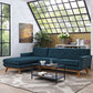 Modway Engage Left-Facing Upholstered Fabric Sectional Sofa FredCo