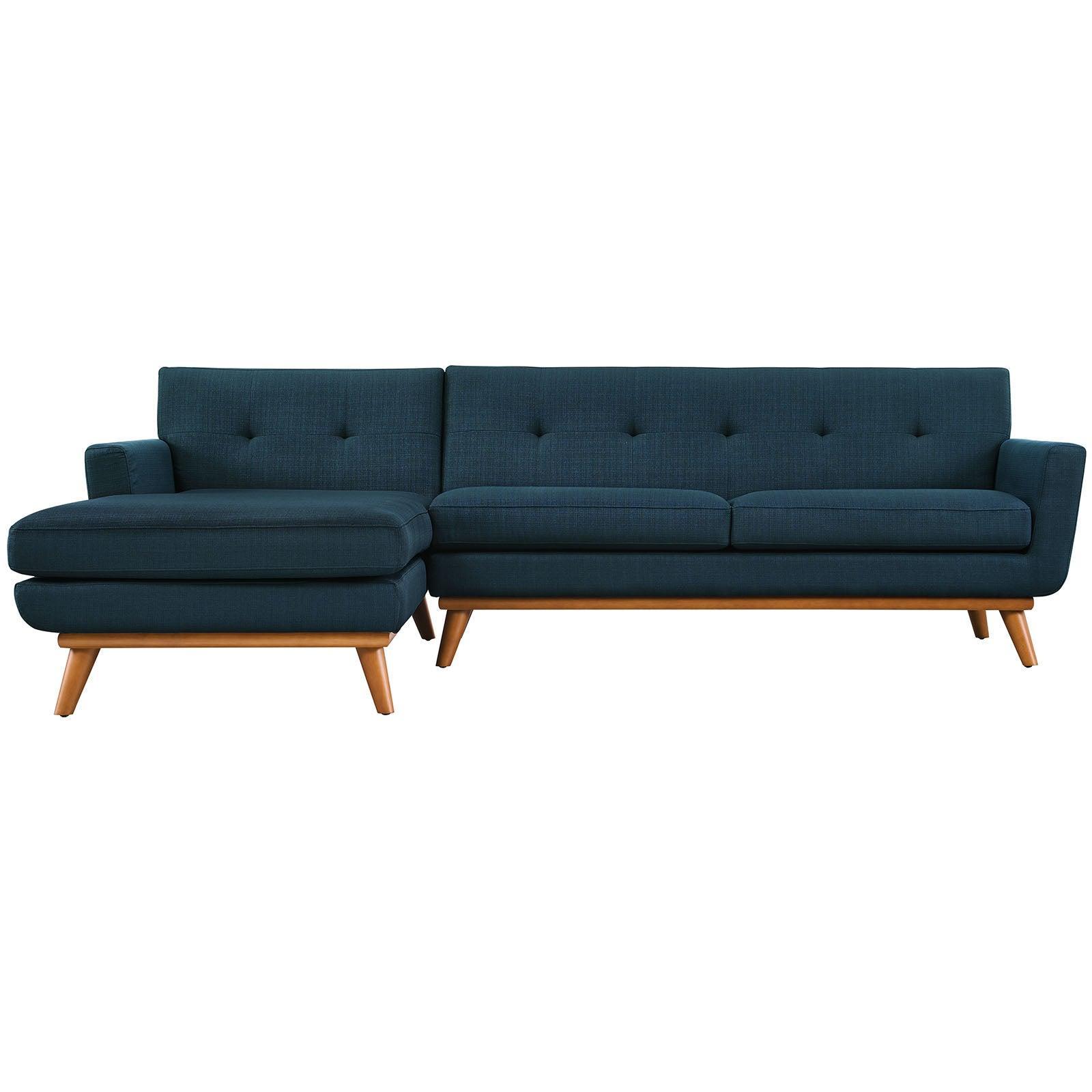 Modway Engage Left-Facing Upholstered Fabric Sectional Sofa FredCo