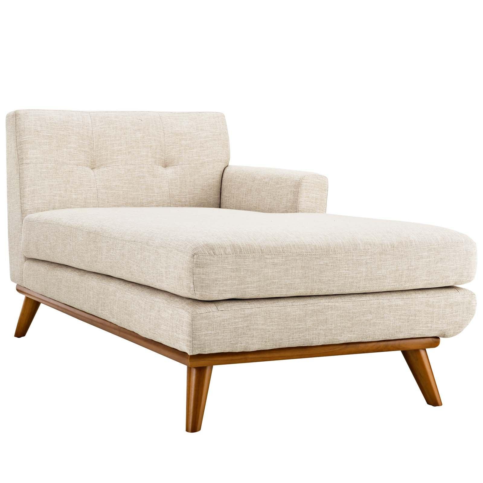 Modway Engage Right-Facing Upholstered Fabric Chaise FredCo