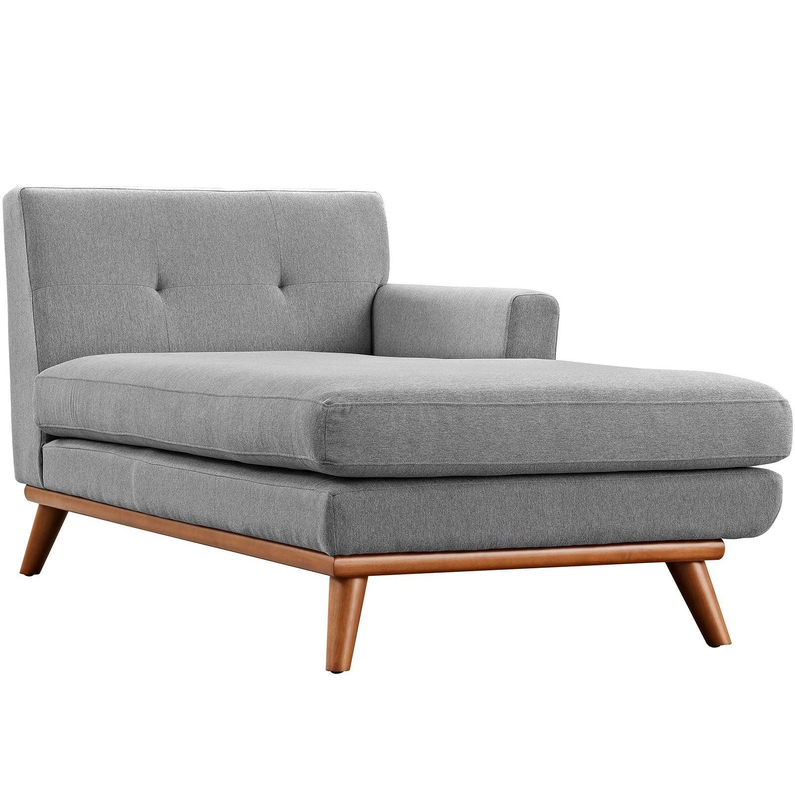 Modway Engage Right-Facing Upholstered Fabric Chaise FredCo