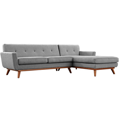 Modway Engage Right-Facing Upholstered Fabric Sectional Sofa FredCo