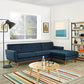 Modway Engage Right-Facing Upholstered Fabric Sectional Sofa FredCo