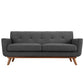Modway Engage Upholstered Fabric Loveseat FredCo