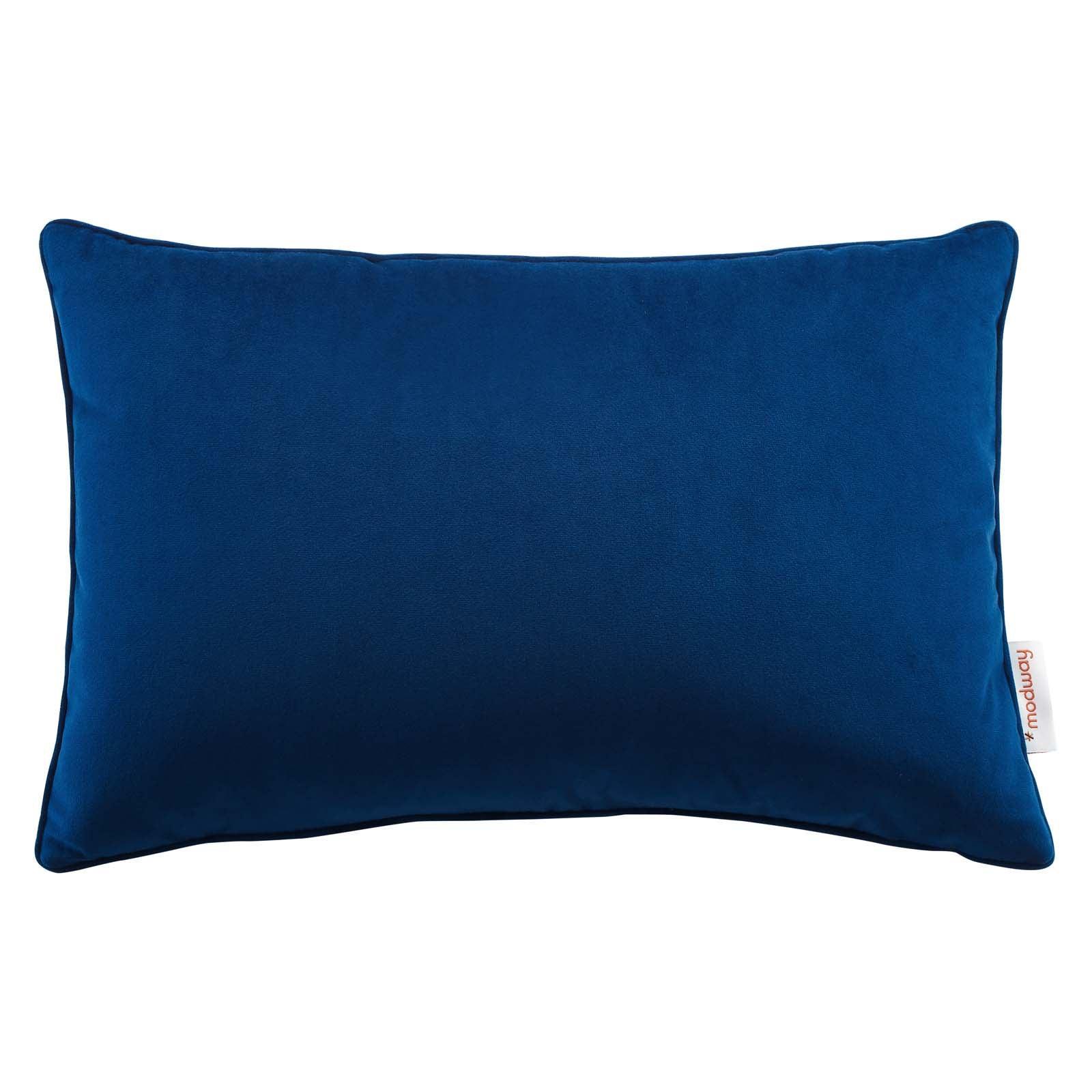 Modway Enhance 18" Lumbar Performance Velvet Throw Pillow FredCo
