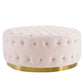 Modway Ensconce Tufted Performance Velvet Round Ottoman FredCo