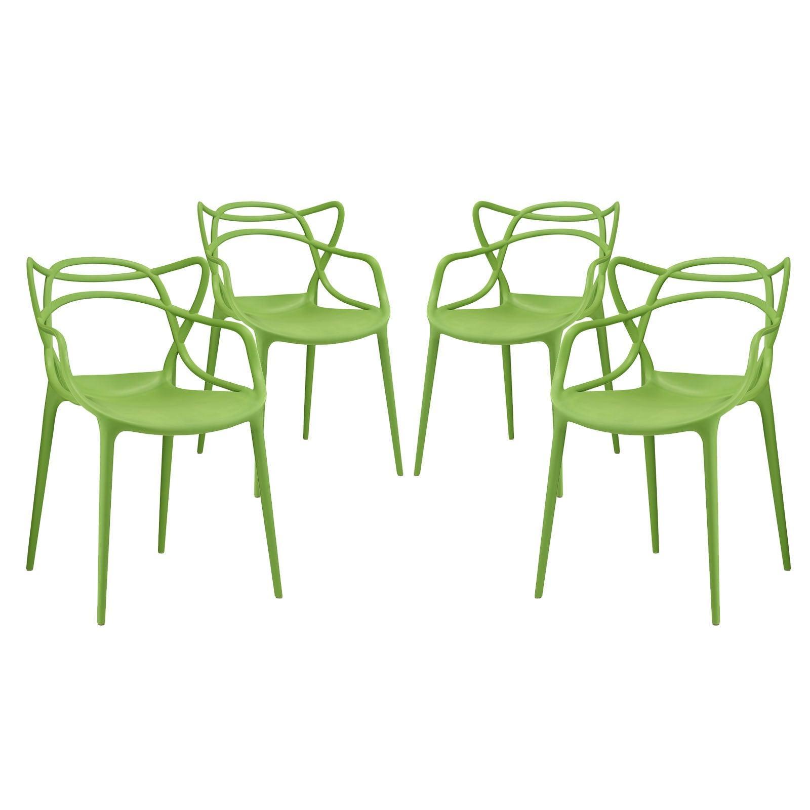 Modway Entangled Dining Set Set of 4 FredCo