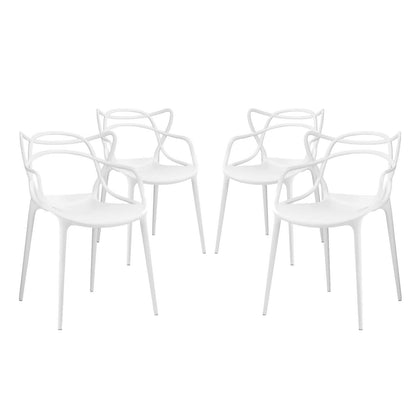 Modway Entangled Dining Set Set of 4 FredCo