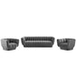 Modway Entertain Vertical Channel Tufted Performance Velvet 3 Piece Set FredCo