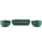 Modway Entertain Vertical Channel Tufted Performance Velvet 3 Piece Set FredCo