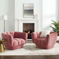 Modway Entertain Vertical Channel Tufted Performance Velvet Armchair Set of 2 FredCo