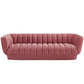 Modway Entertain Vertical Channel Tufted Performance Velvet Sofa FredCo