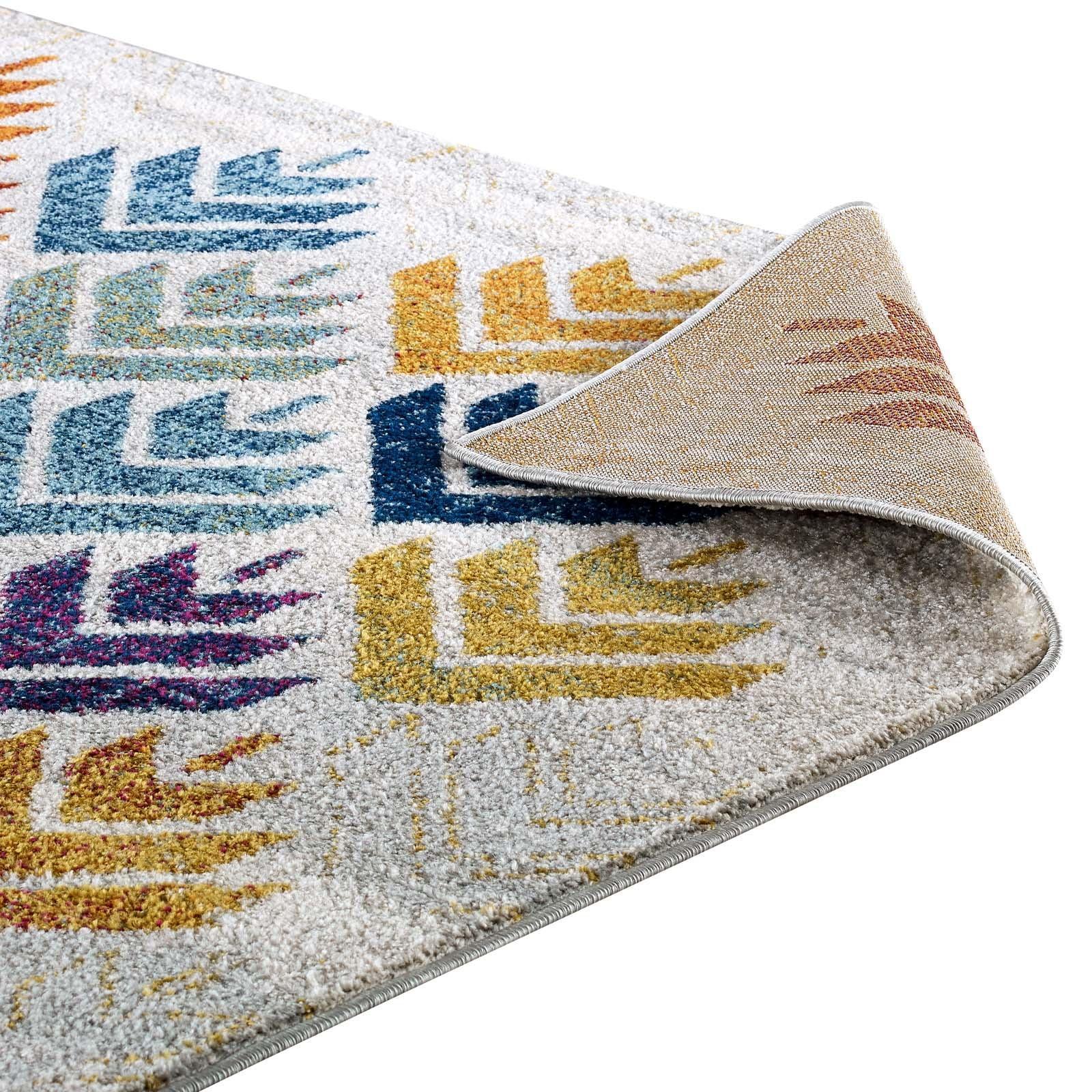 Modway Entourage Florin Abstract Floral Area Rug FredCo