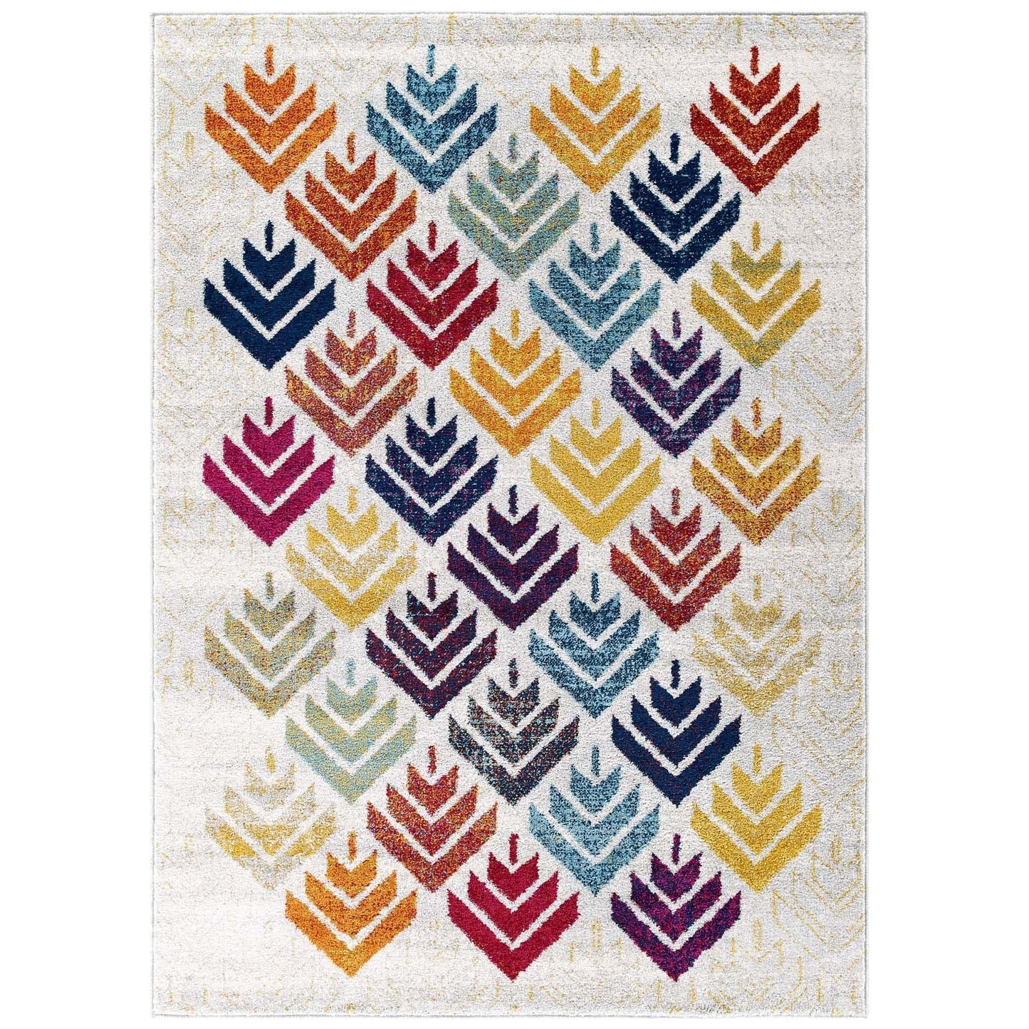 Modway Entourage Florin Abstract Floral Area Rug FredCo